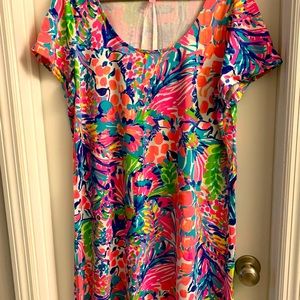 COPY - Lilly Pulitzer tropical short capped sleeve dress